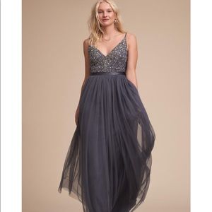 BHLDN Anthropologie Avery Dress beaded 10